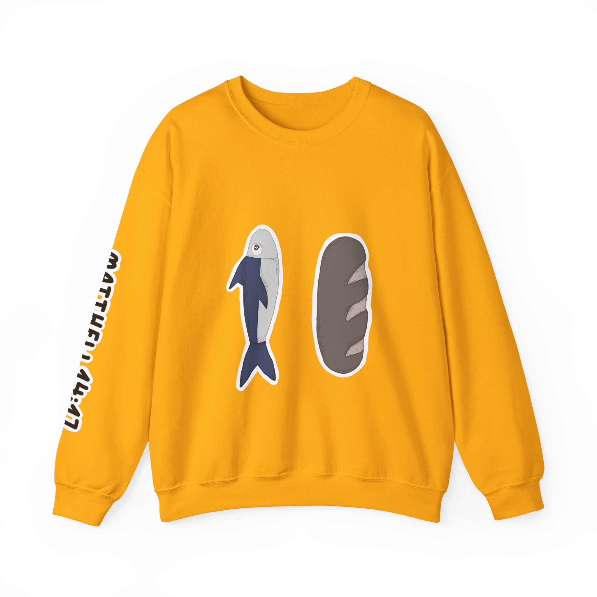 The loaves and the fish | Matthew 14:17 Christian Crewneck Sweatshirt
