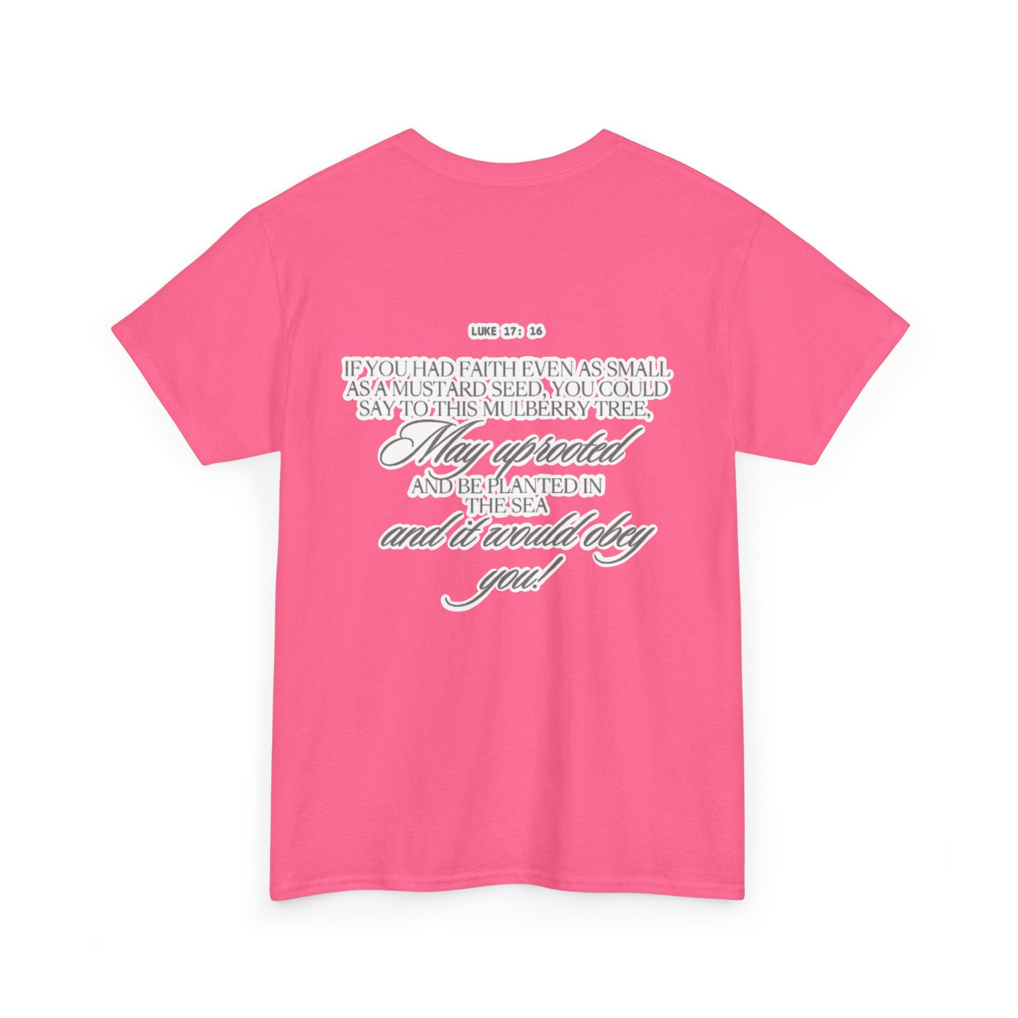 Faith Trust Believe | Luke 17:16 Christian Tee