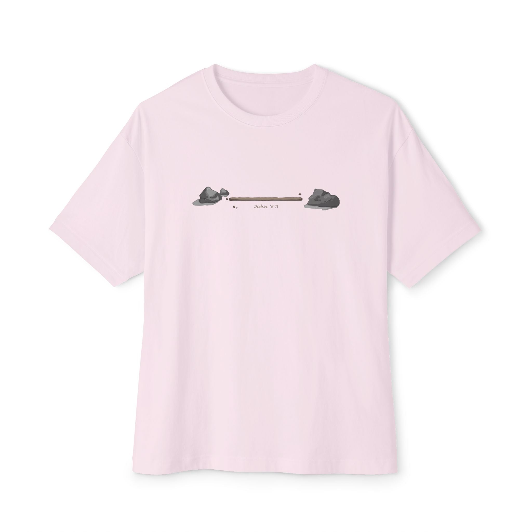 First to Throw the Stone | John 8:7 Christian Tee