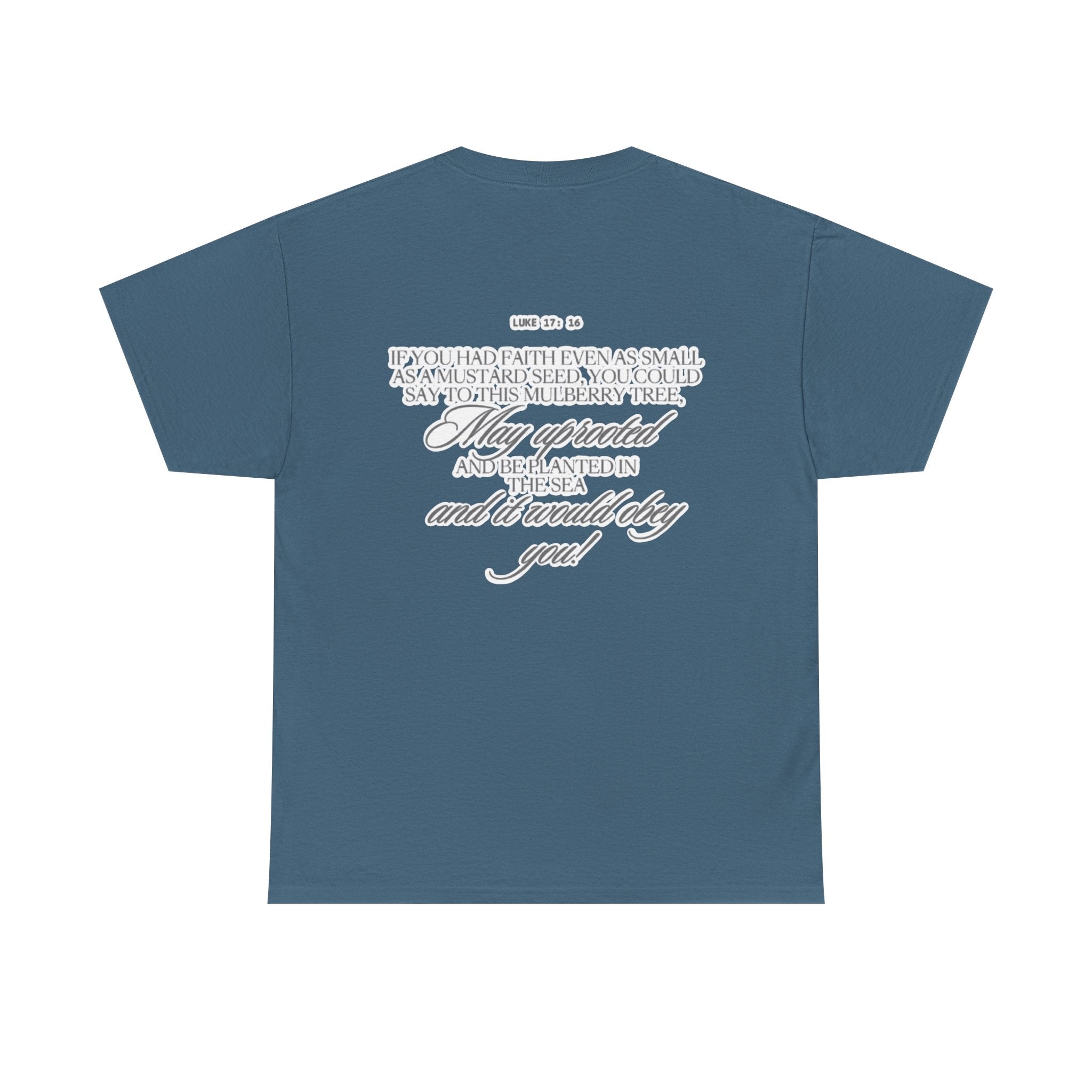 Faith Trust Believe | Luke 17:16 Christian Tee