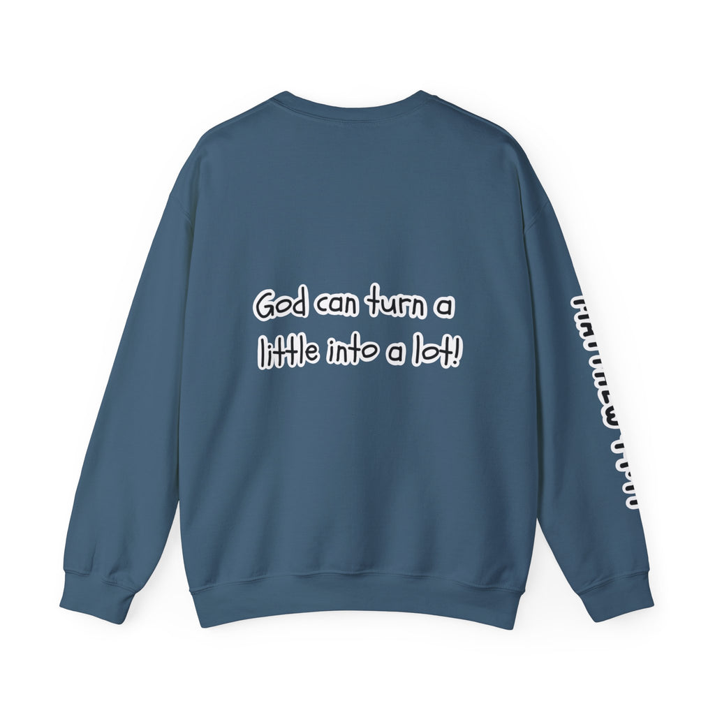The loaves and the fish | Matthew 14:17 Christian Crewneck Sweatshirt