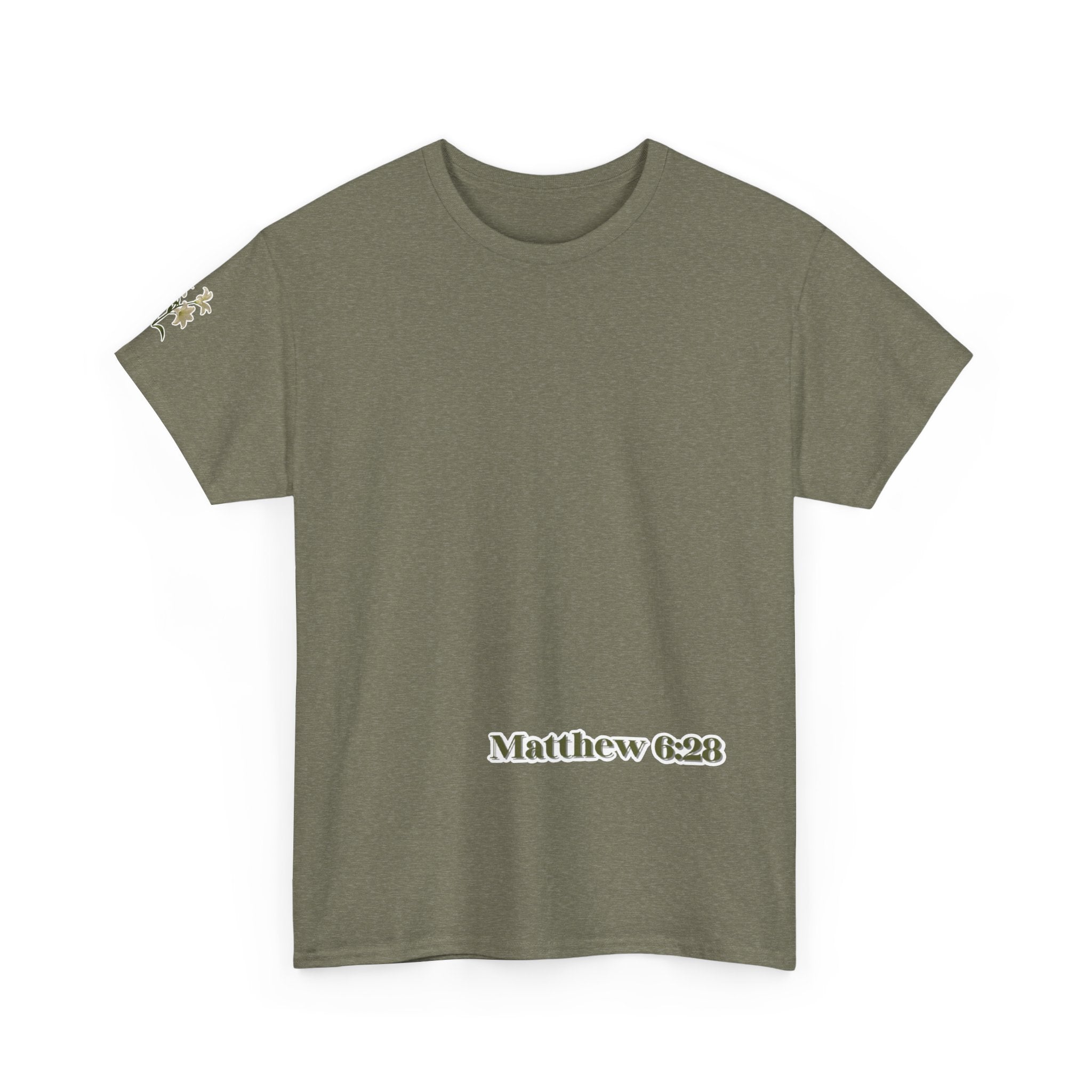 Lillies | Matthew 6:28 Christian Tee