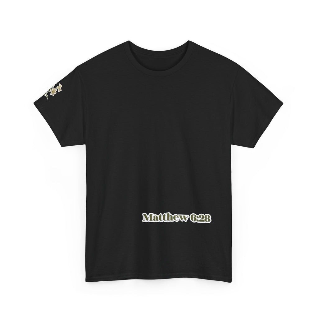 Lillies | Matthew 6:28 Christian Tee