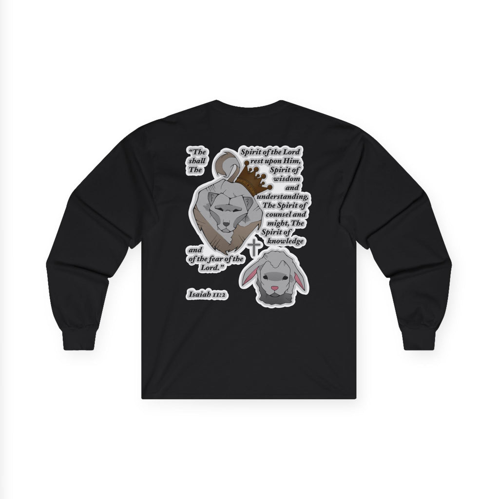 Lion and the lamb | Isaiah 11:2 Christian Long Sleeve Tee