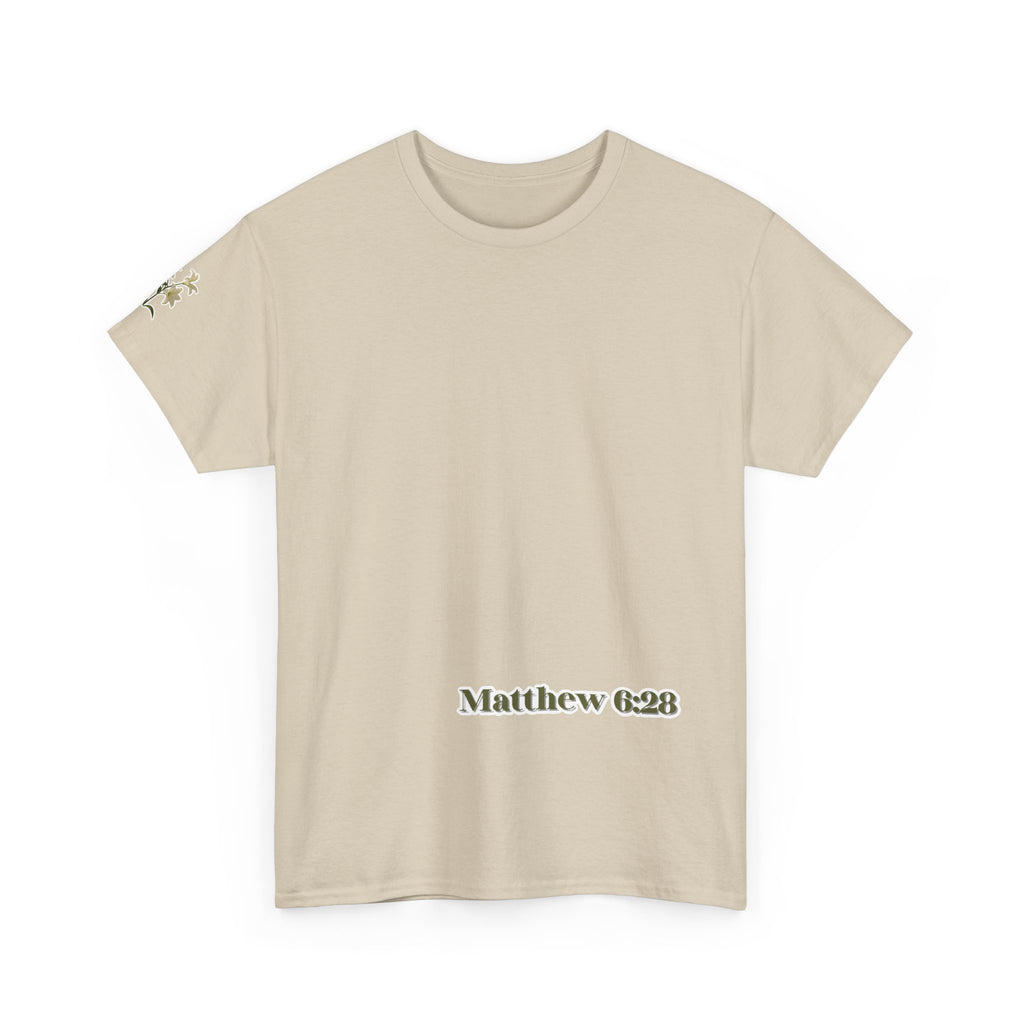 Lillies | Matthew 6:28 Christian Tee