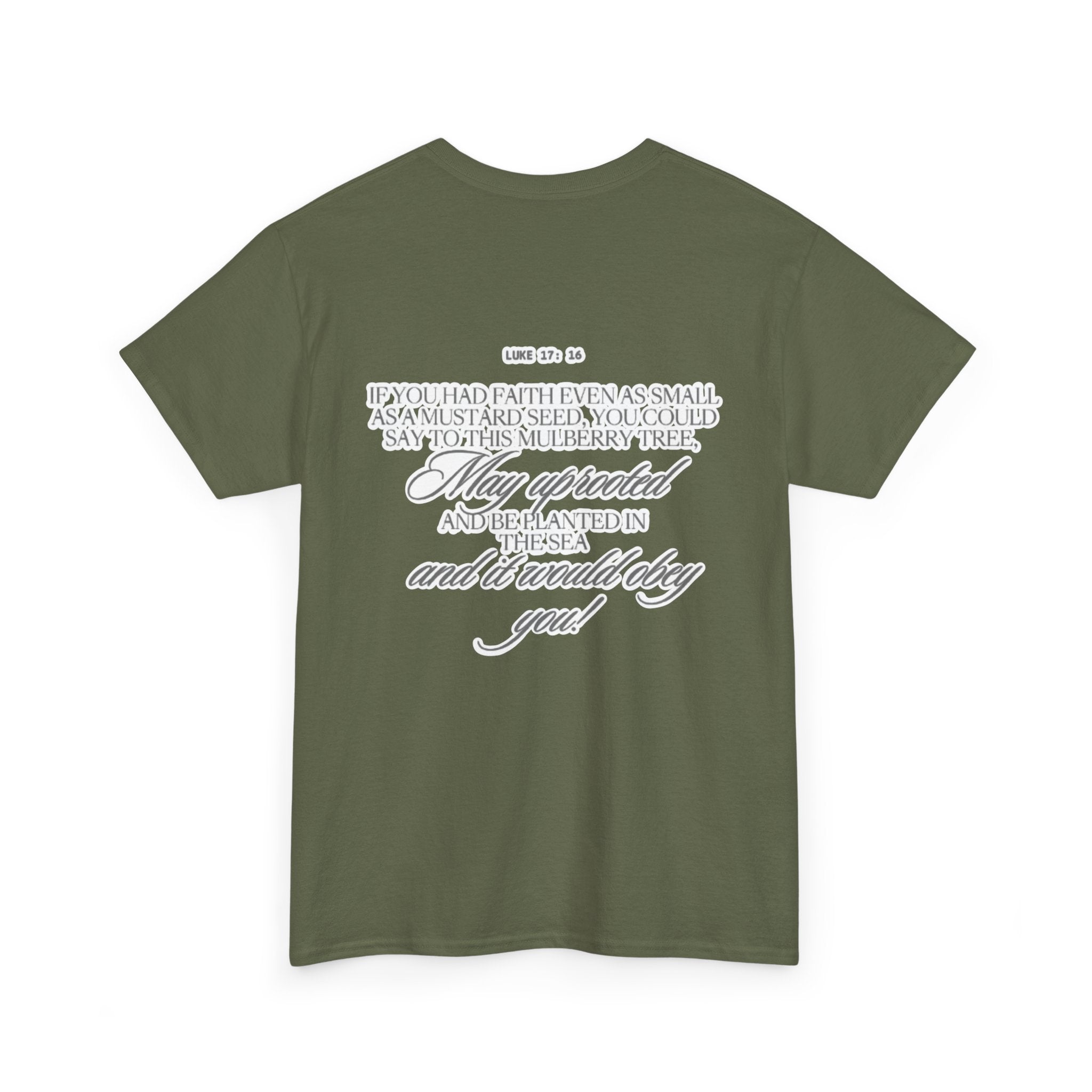 Faith Trust Believe | Luke 17:16 Christian Tee
