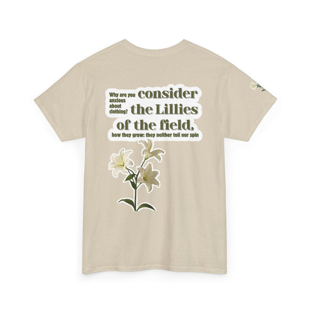 Lillies | Matthew 6:28 Christian Tee