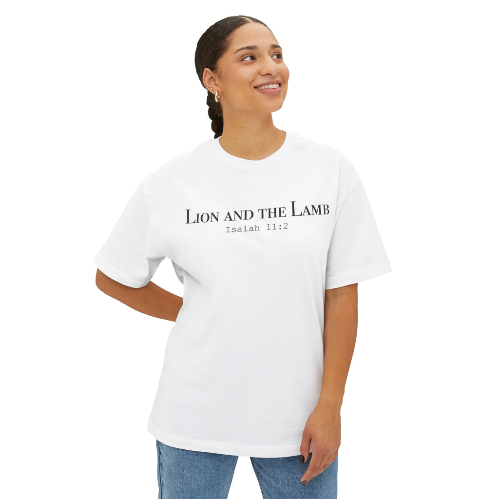 Lion and the Lamb T-Shirt | Isaiah 11:2 Christian Tee