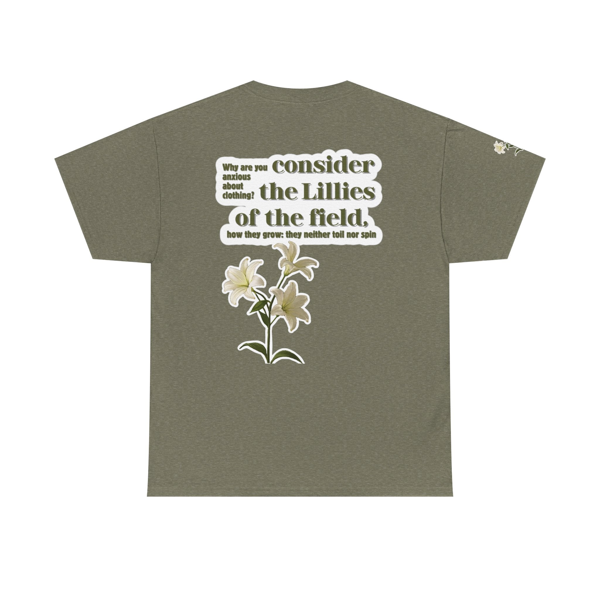 Lillies | Matthew 6:28 Christian Tee