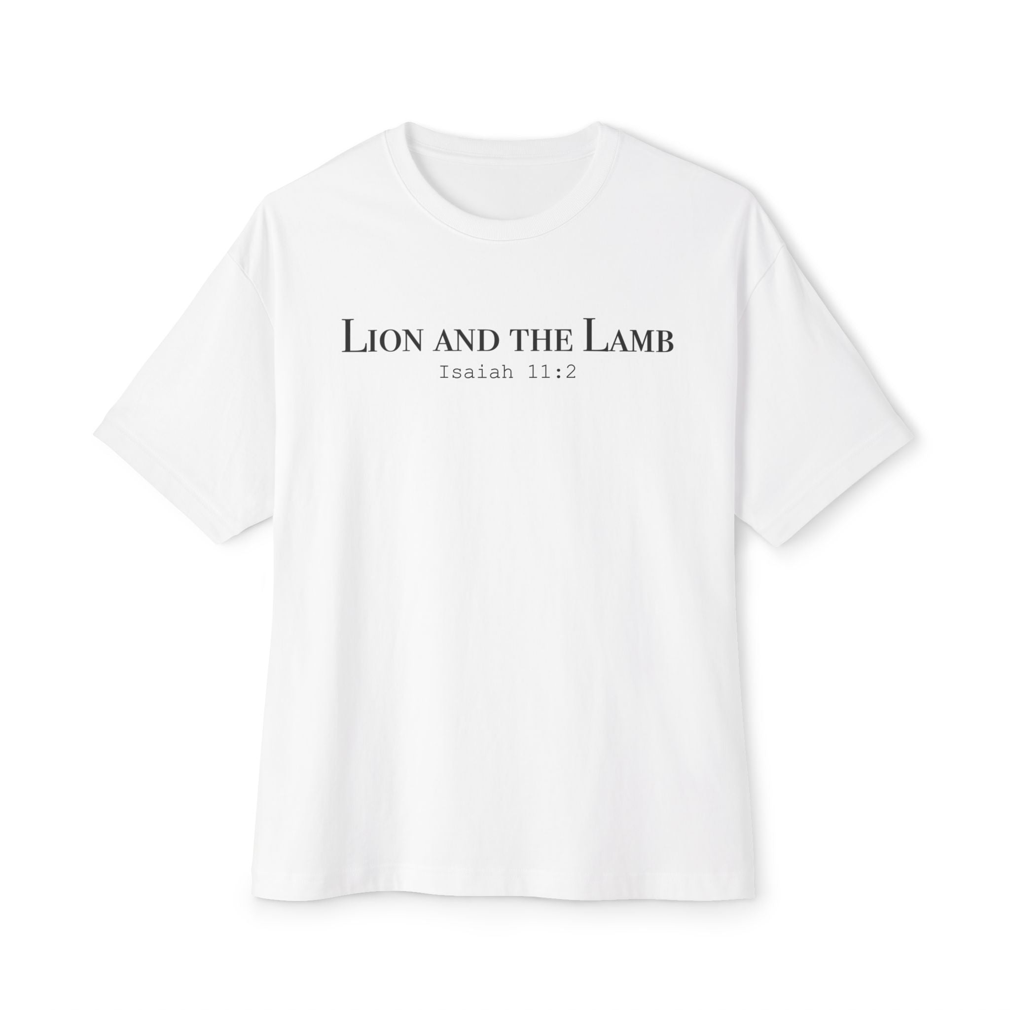 Lion and the Lamb T-Shirt | Isaiah 11:2 Christian Tee