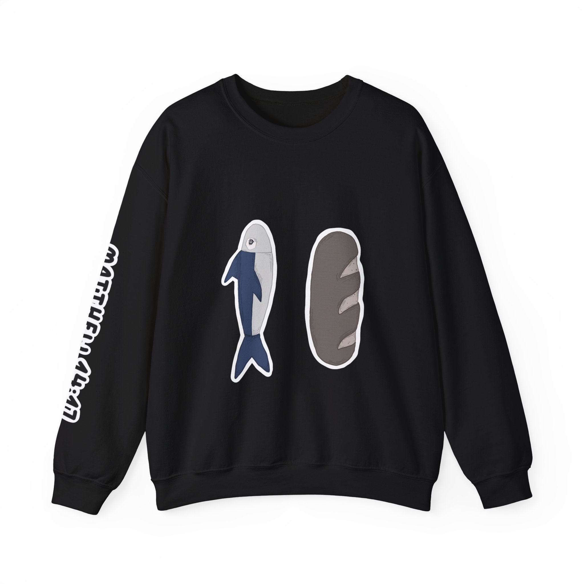 The loaves and the fish | Matthew 14:17 Christian Crewneck Sweatshirt