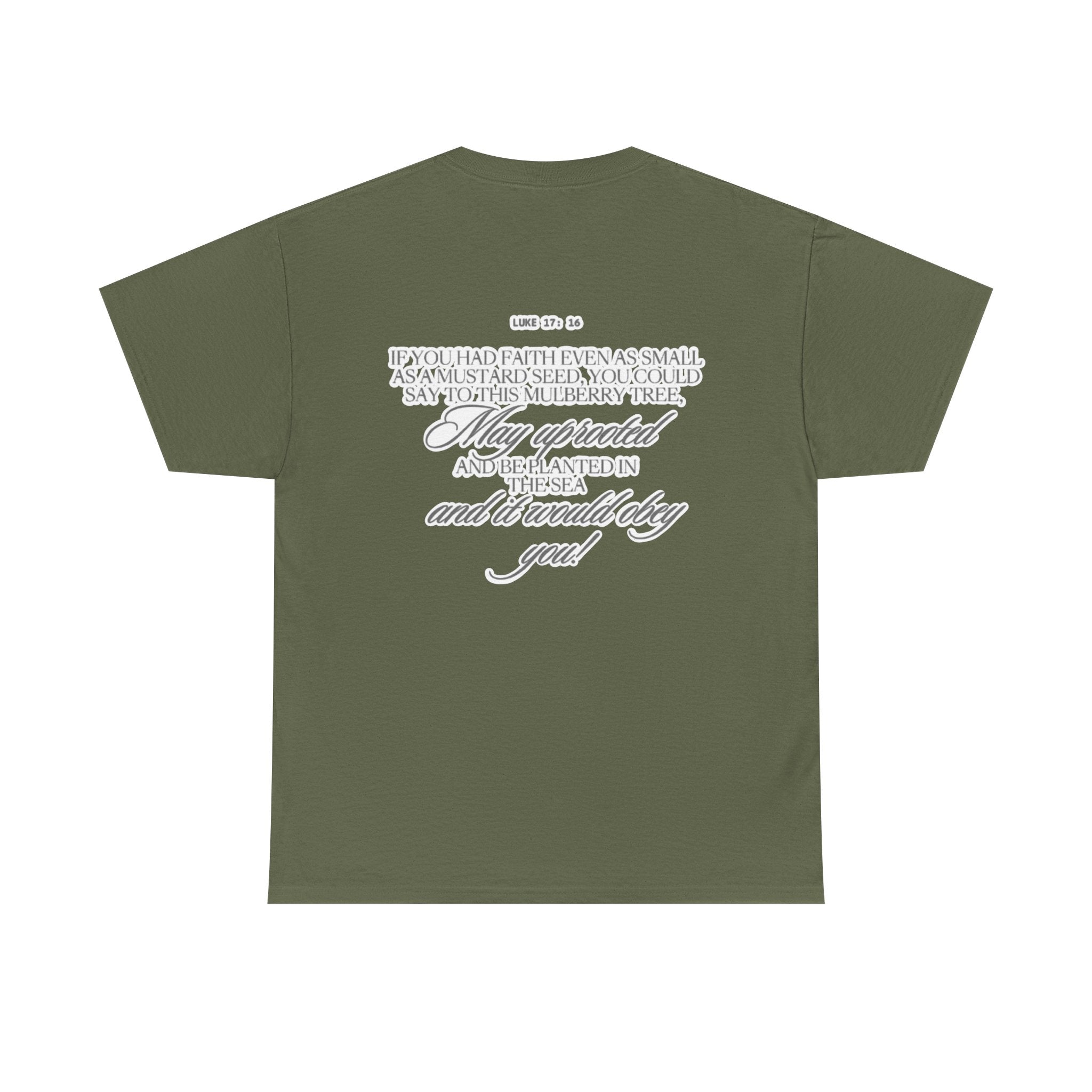Faith Trust Believe | Luke 17:16 Christian Tee