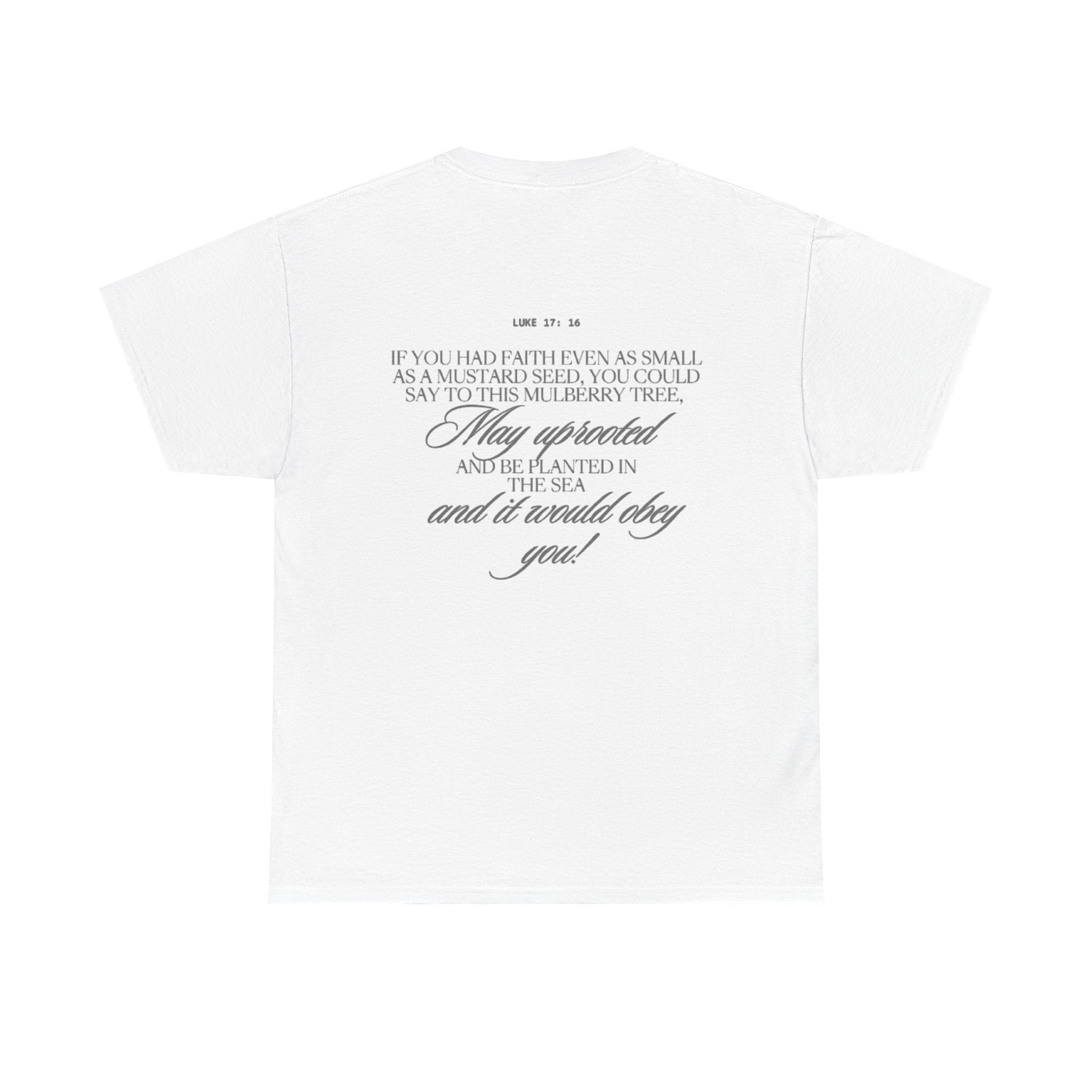 Faith Trust Believe | Luke 17:16 Christian Tee