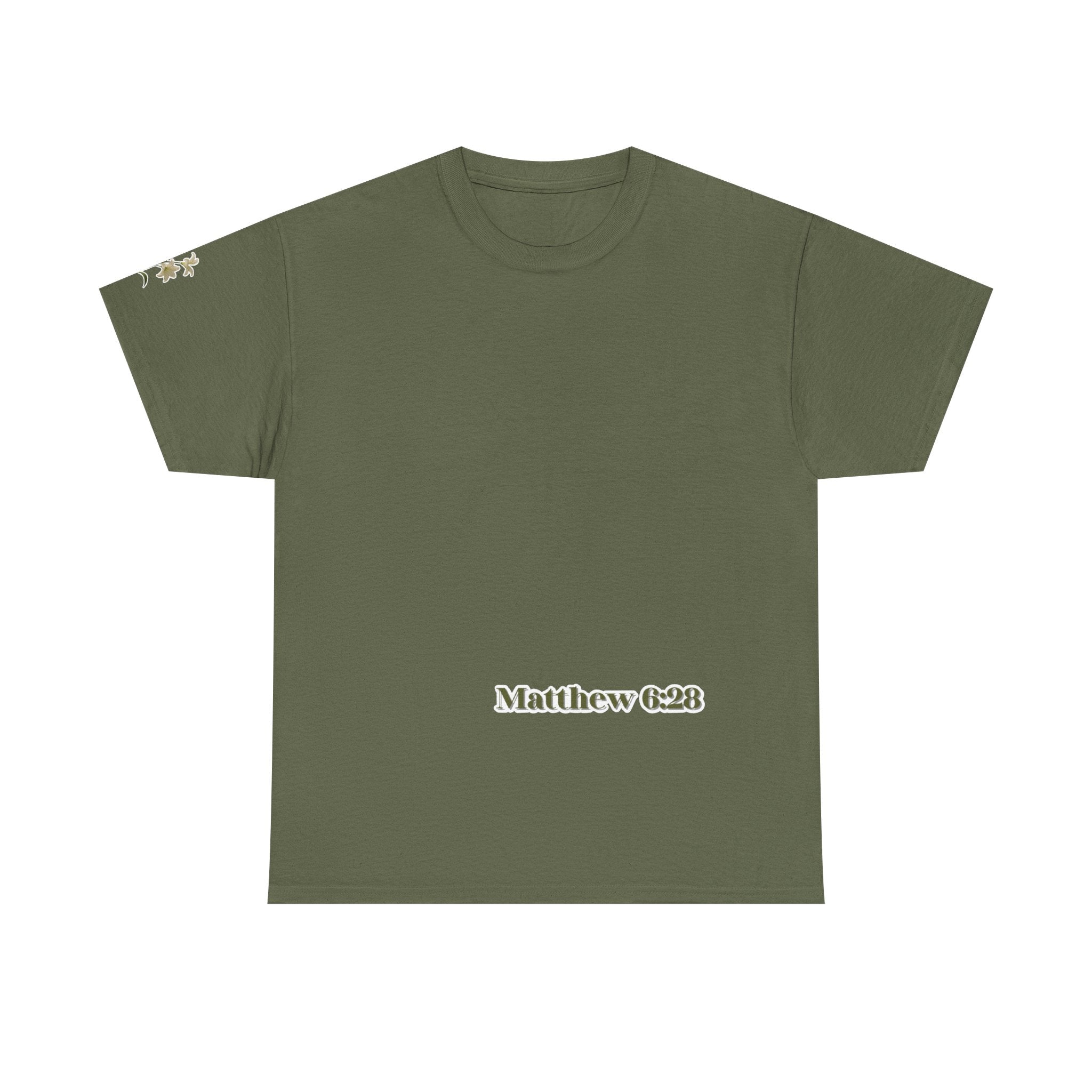 Lillies | Matthew 6:28 Christian Tee