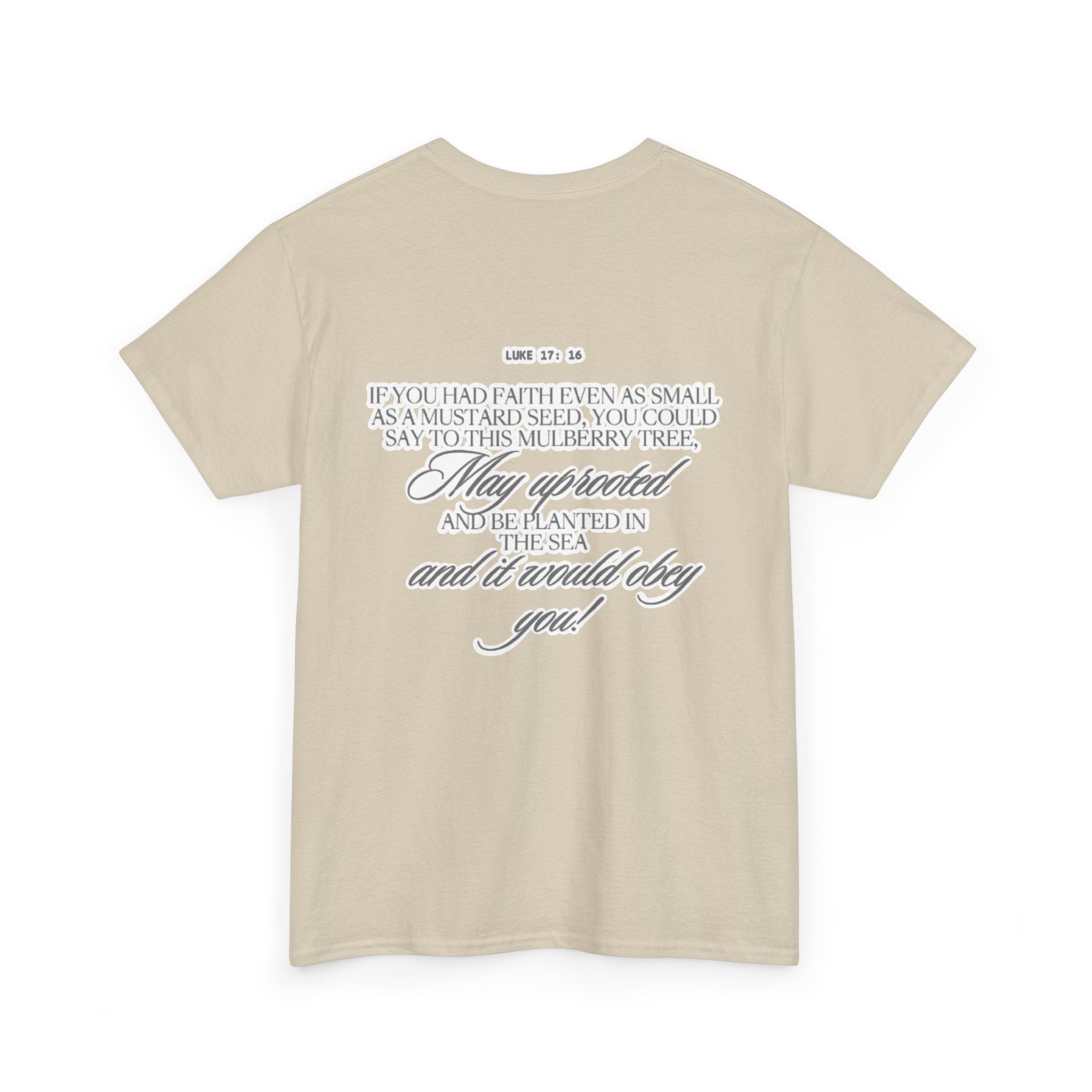 Faith Trust Believe | Luke 17:16 Christian Tee