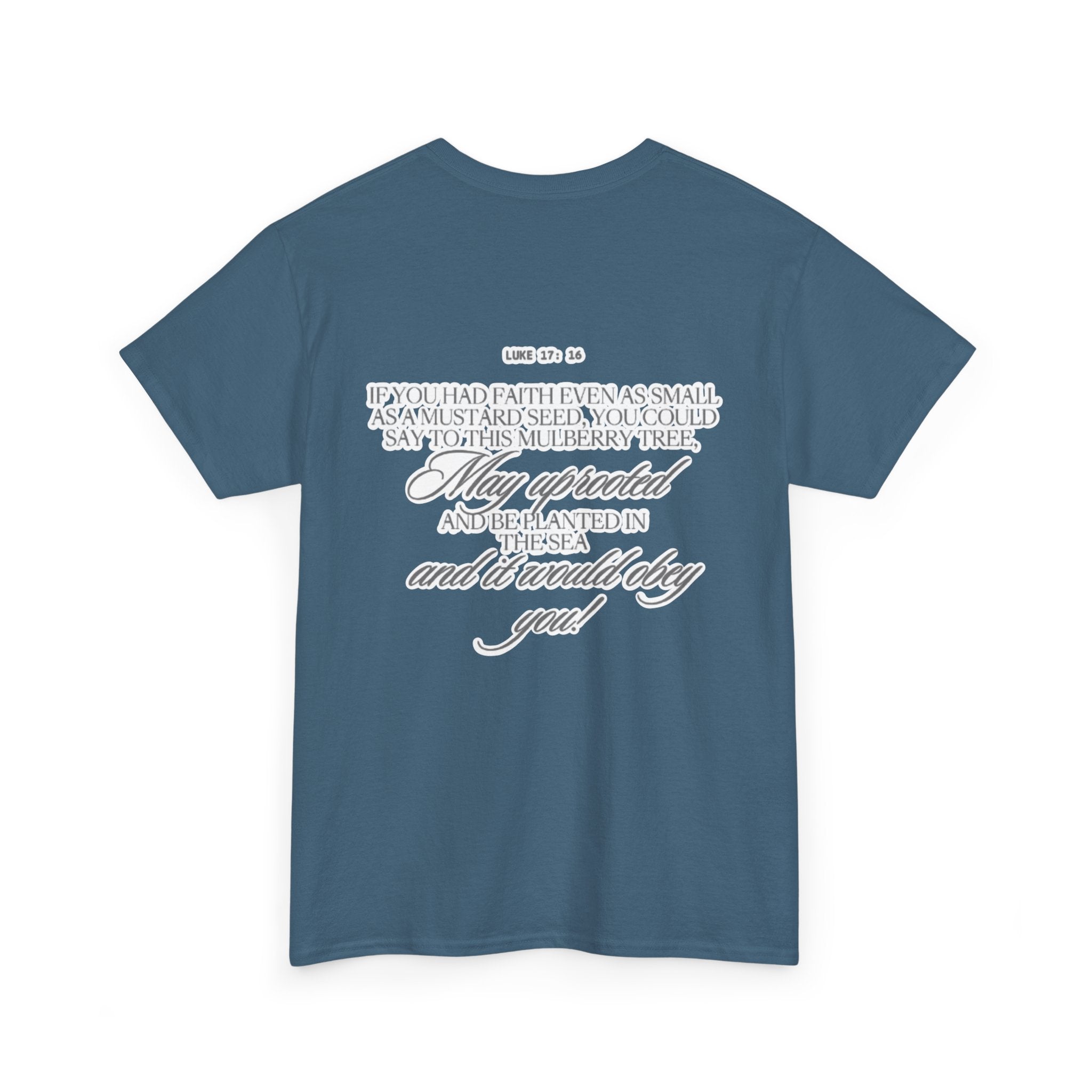 Faith Trust Believe | Luke 17:16 Christian Tee