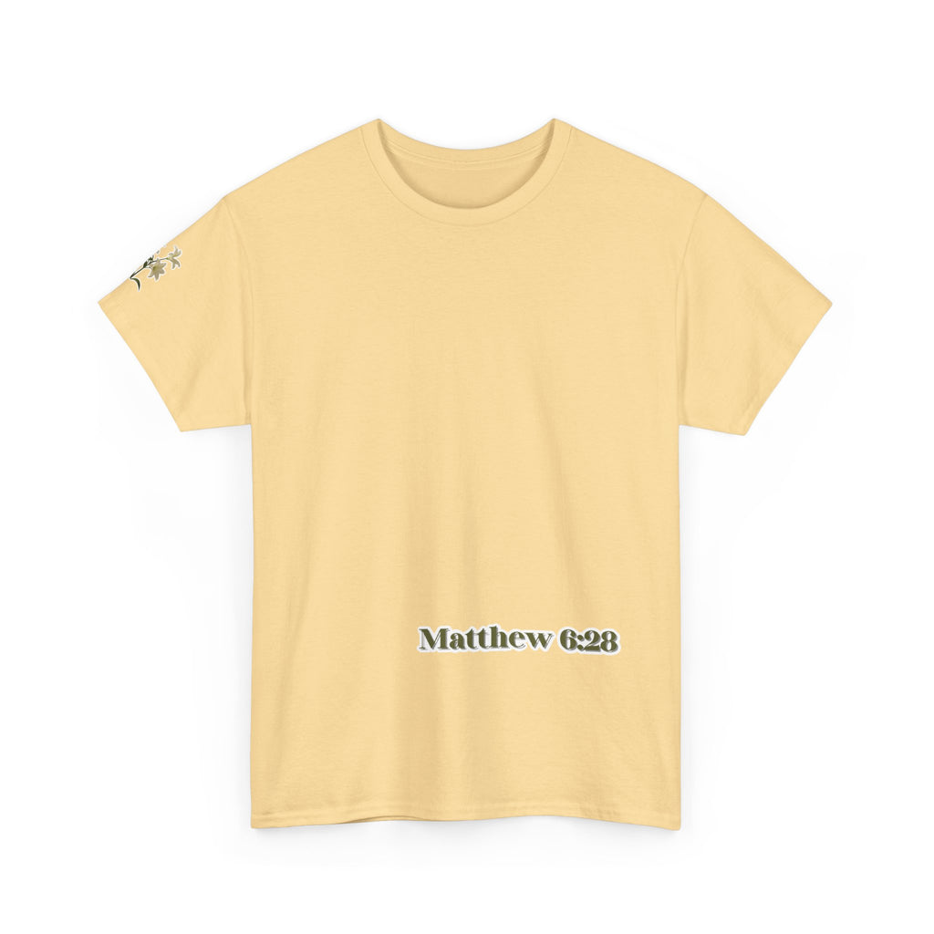 Lillies | Matthew 6:28 Christian Tee