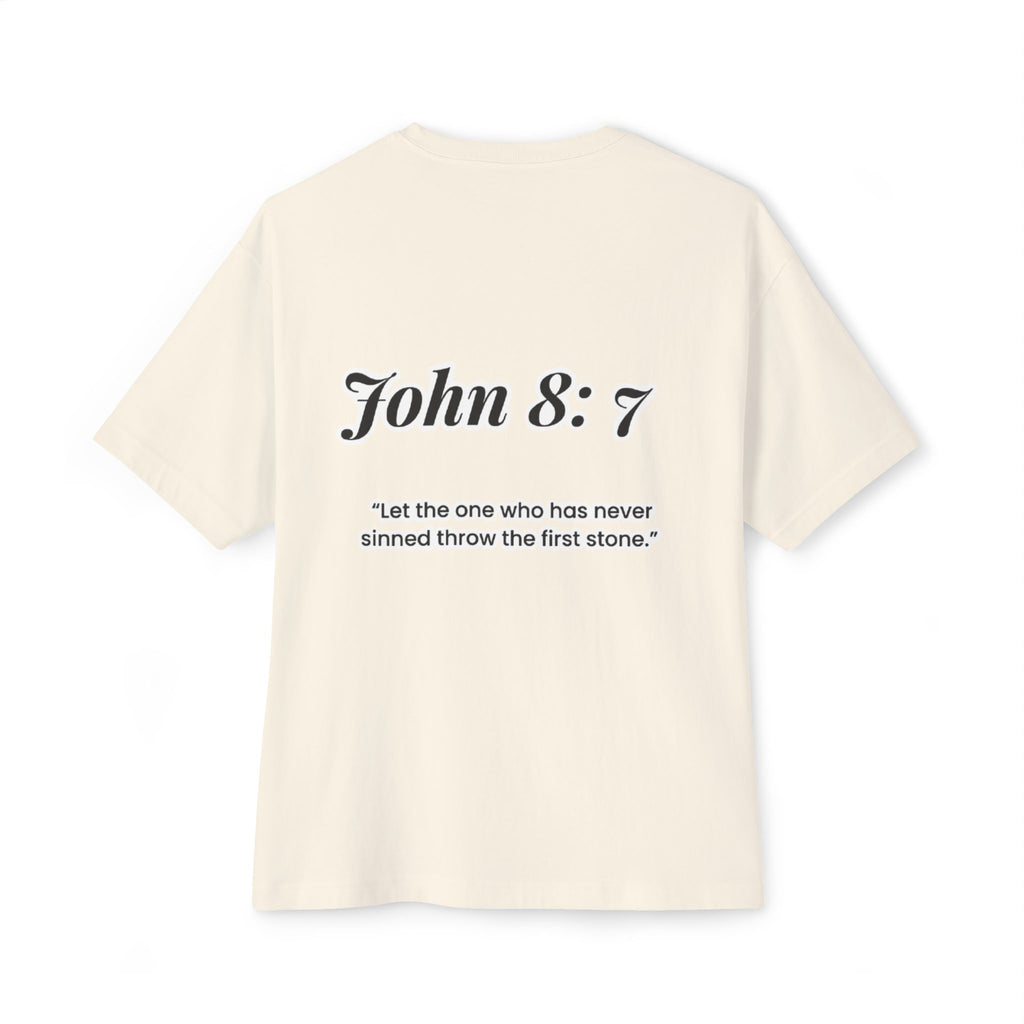 First to Throw the Stone | John 8:7 Christian Tee