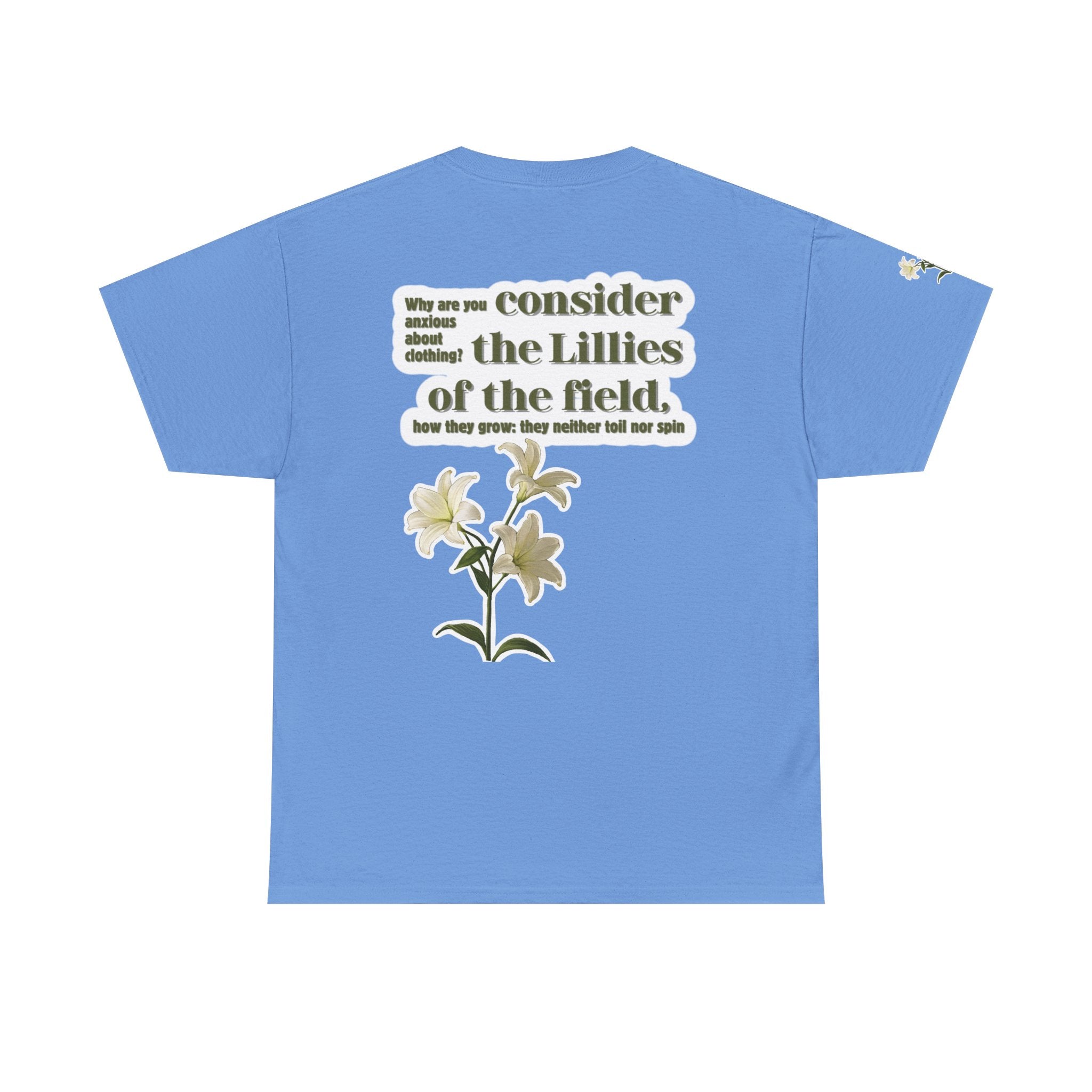 Lillies | Matthew 6:28 Christian Tee