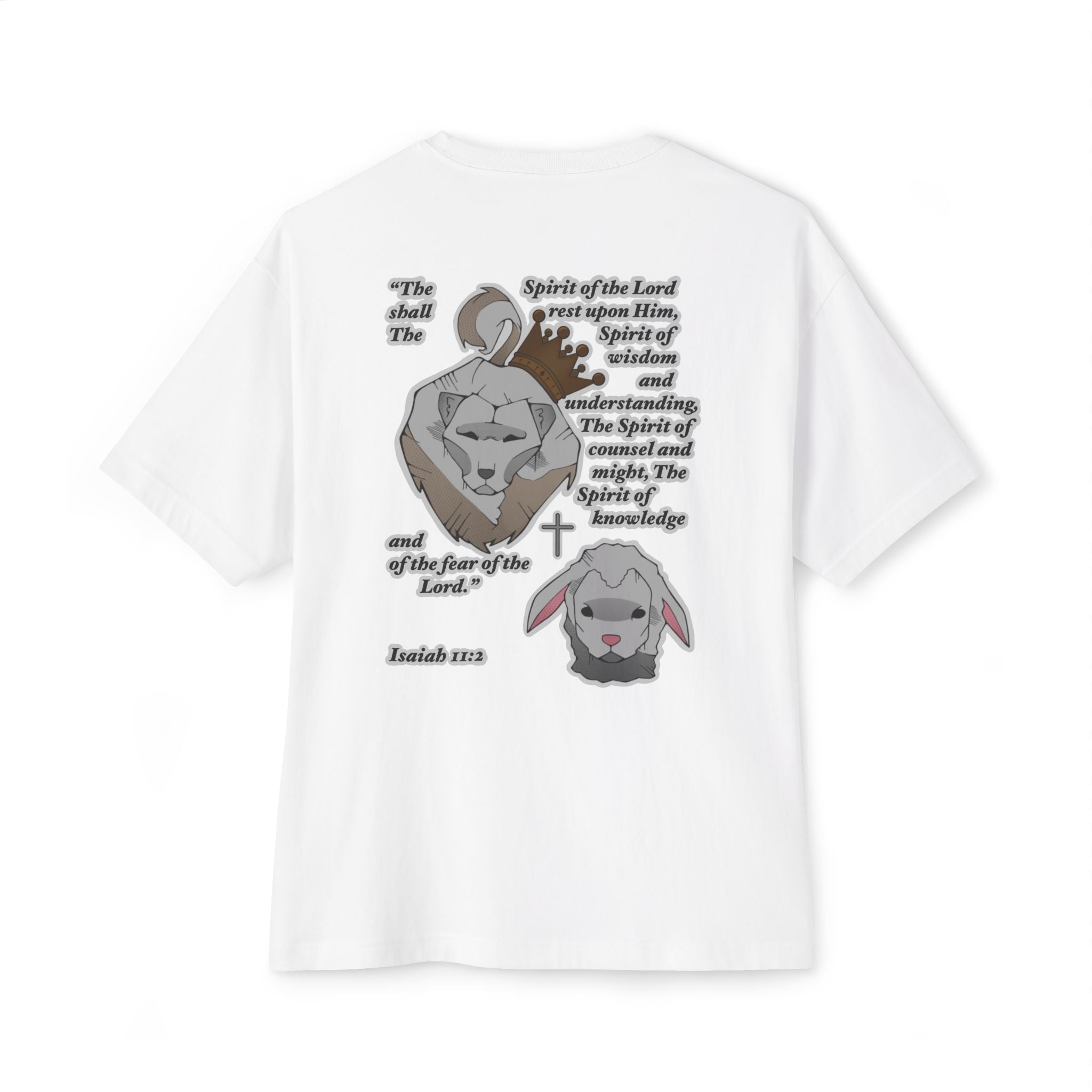 Lion and the Lamb T-Shirt | Isaiah 11:2 Christian Tee