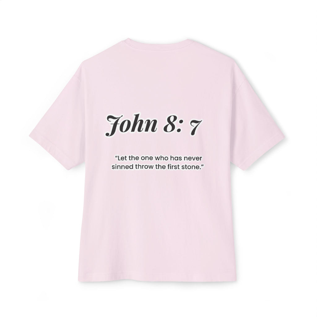 First to Throw the Stone | John 8:7 Christian Tee