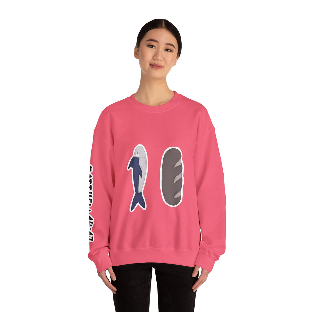 The loaves and the fish | Matthew 14:17 Christian Crewneck Sweatshirt
